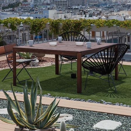 Ferienwohnung Gorgeous Penthouse With Private Jacuzzi And Amazing View! Athen Exterior foto