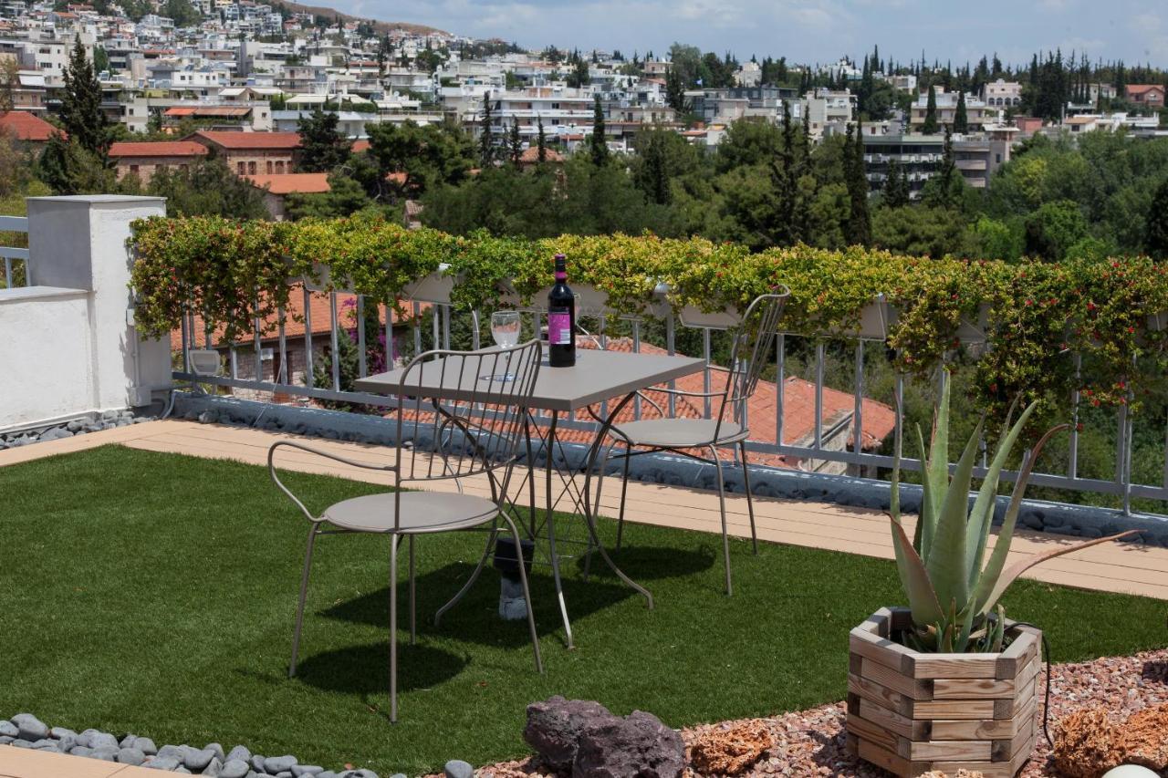 Ferienwohnung Gorgeous Penthouse With Private Jacuzzi And Amazing View! Athen Exterior foto